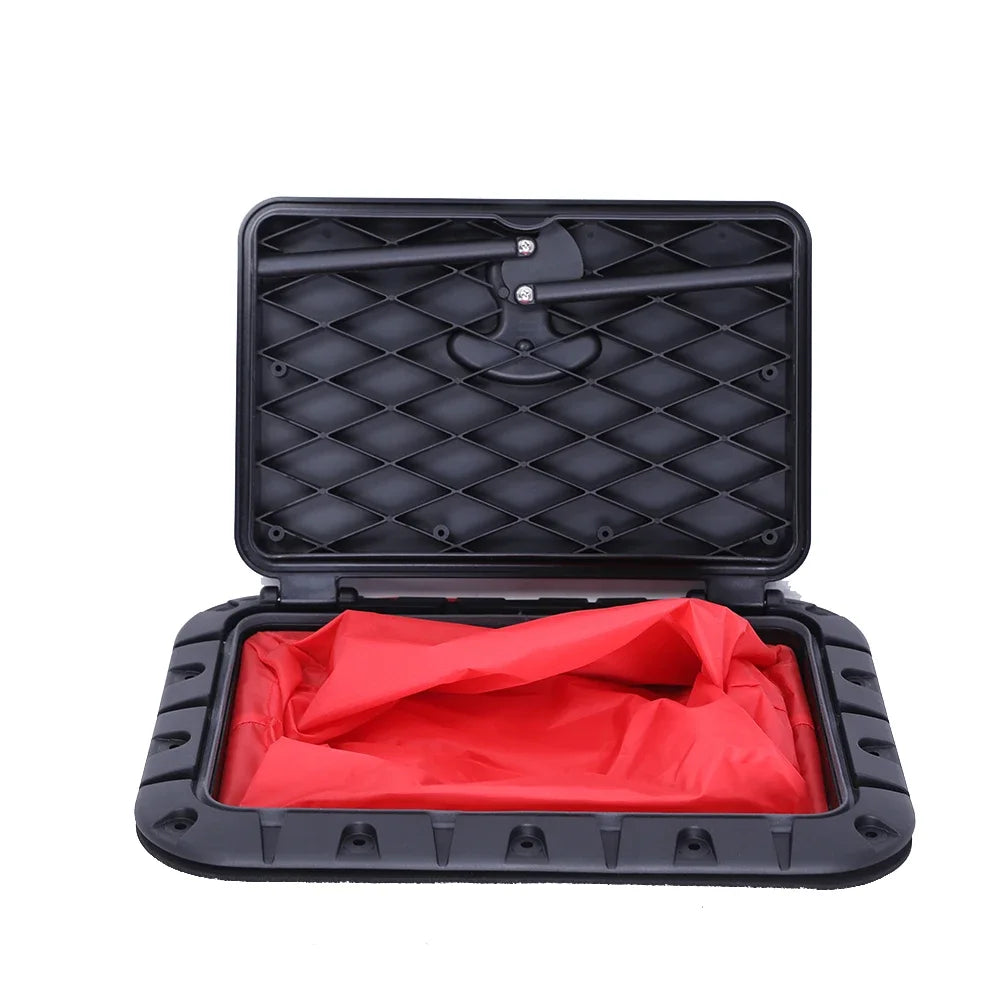Marine Deck Square Hatch And Red Waterproof Bag For Boat Kayak Canoe Boat Parts Accessories Drifting Water Sports