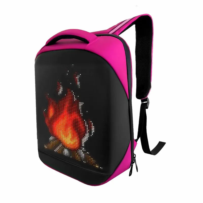Led Light Backpack Smart App Programmable Picture Animations logo Display Screen Bag Travel Laptop Backpack Student School Bags