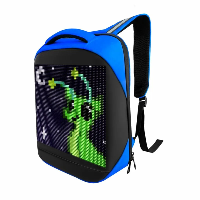 Led Light Backpack Smart App Programmable Picture Animations logo Display Screen Bag Travel Laptop Backpack Student School Bags
