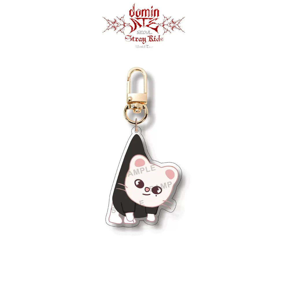 Stray Kids SKZoo 2025 new double-sided acrylic keychain, children's couple birthday gift key bag pendant, fan collection.