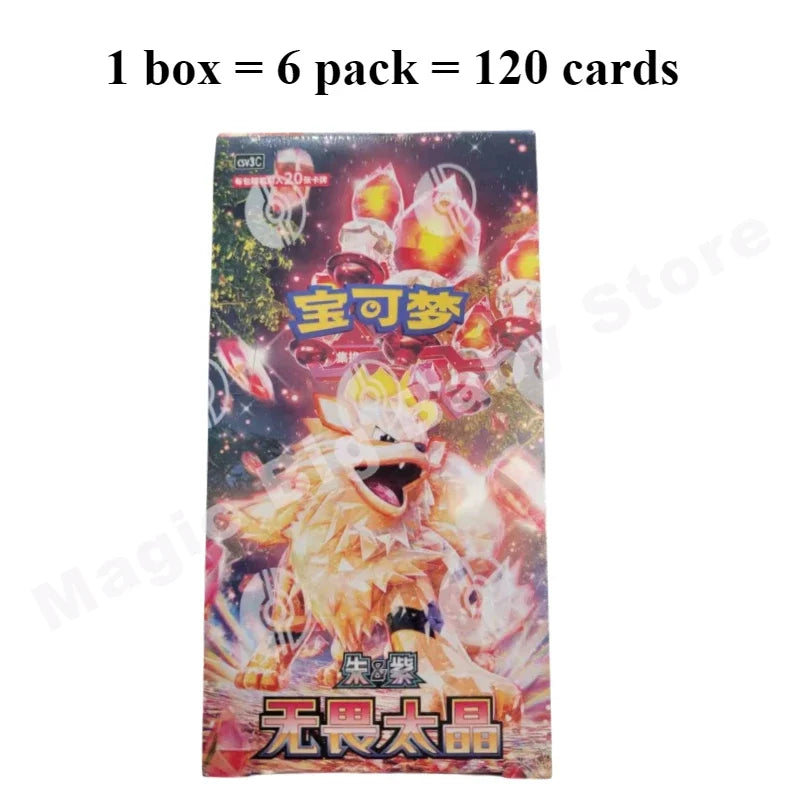 Original Pokemon Cards 151Trip See Gem Bag V2 Fearless Tai Crystal Friend Source Excited Mao Li Indigo Call Mu Que Black Flame
