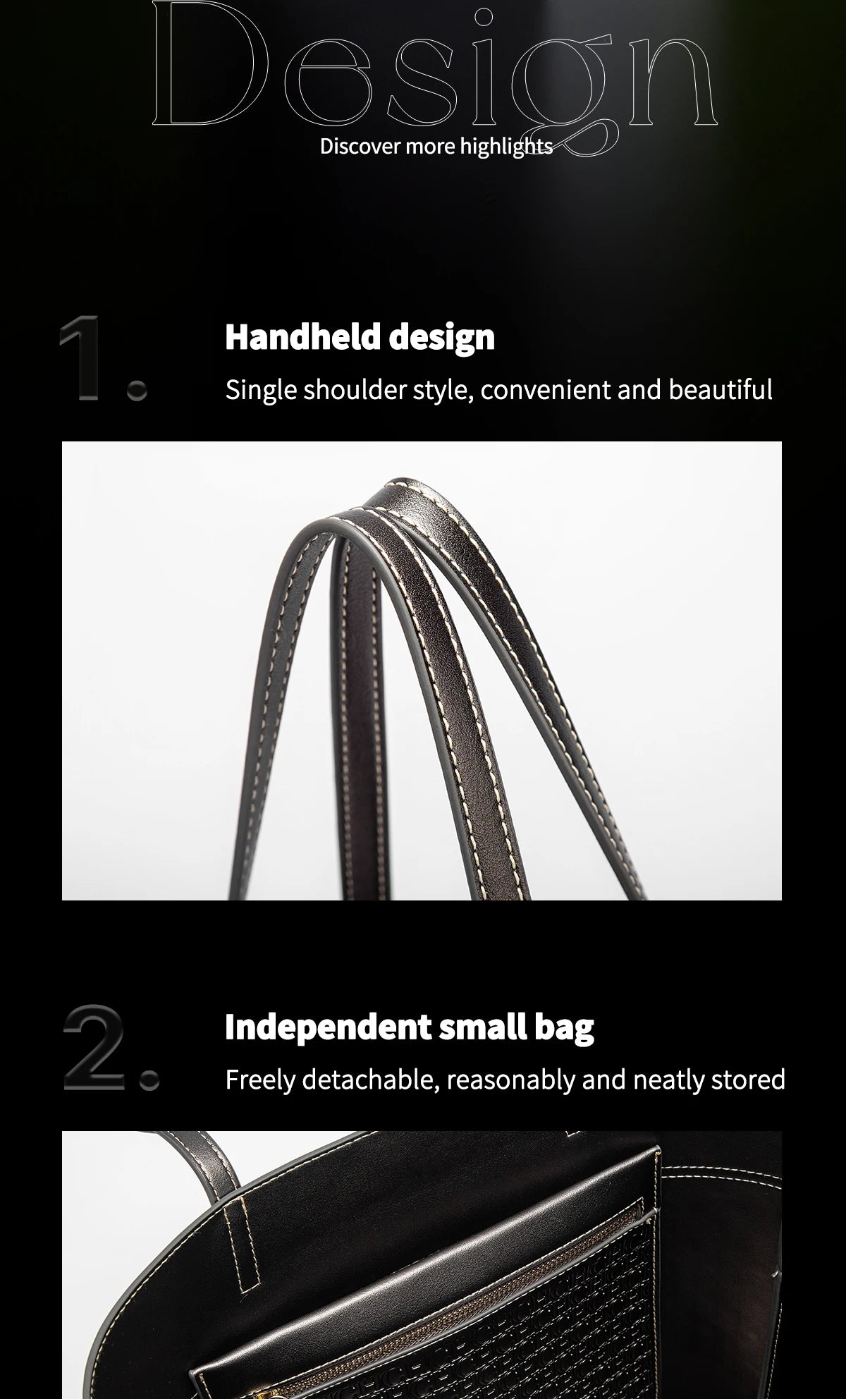 CH Leather Women's Bag Brand Engraved Exquisite Large Capacity Handbag Classic Durable Elegant Fashion Casual Bag with Base