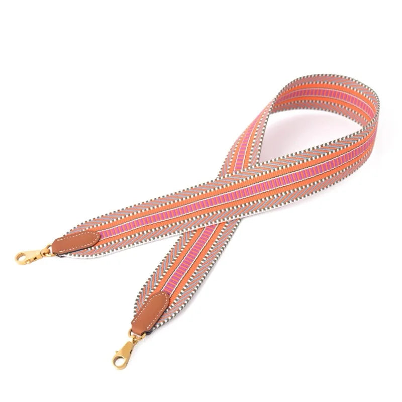 New 5cm Wide Swift Cowhide Canvas Bag Strap Versatile Style Suitable For Kelly Evelyn Bag Shoulder Strap Crossbody Strap DIY