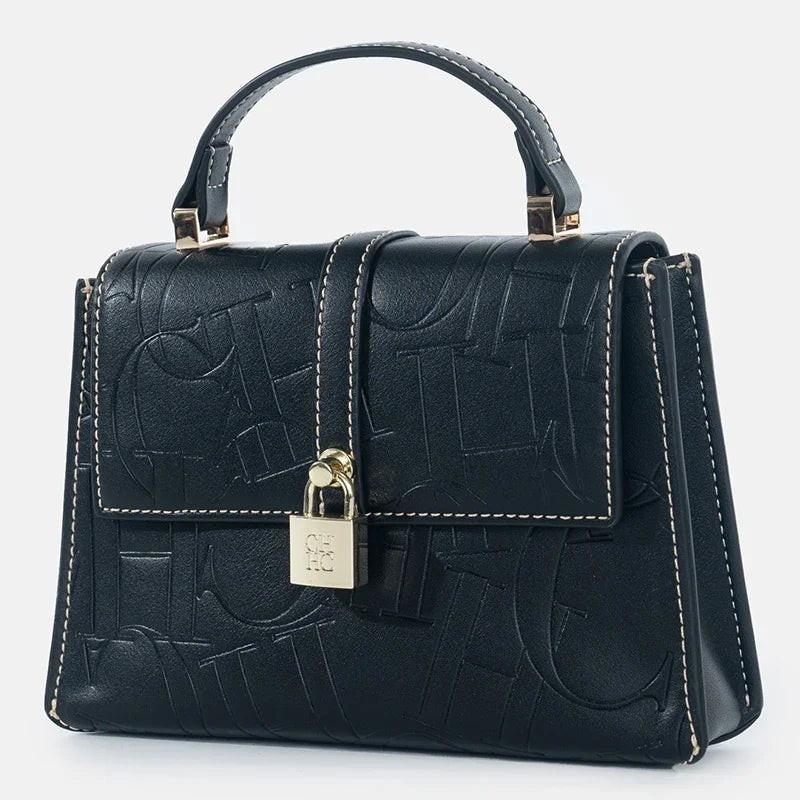 CH Fashion Classic Women's Tote Bag Niche Brand Fashion Monogram Print Lock Design New Trend Exquisite Women's Shoulder Bag