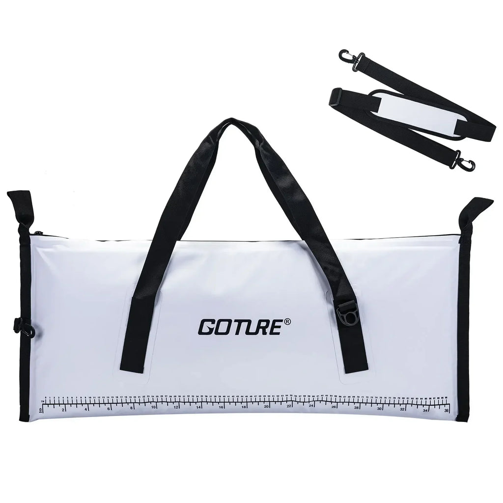 Goture Sea Fishing Live Fish Insulated Cooler Bag Waterproof Fish Bag Fishing Cooler Bag Freshness 72 Hour Retention Collapsible