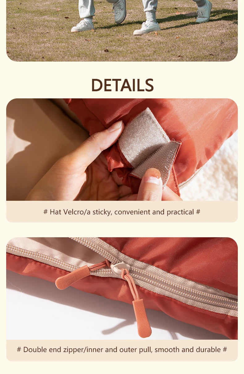 Hot Sale Large Camping Sleeping Bag Lightweight 3 Season Loose Widen Bag Long Size for Adult Rest Hiking Fishing Wholsale