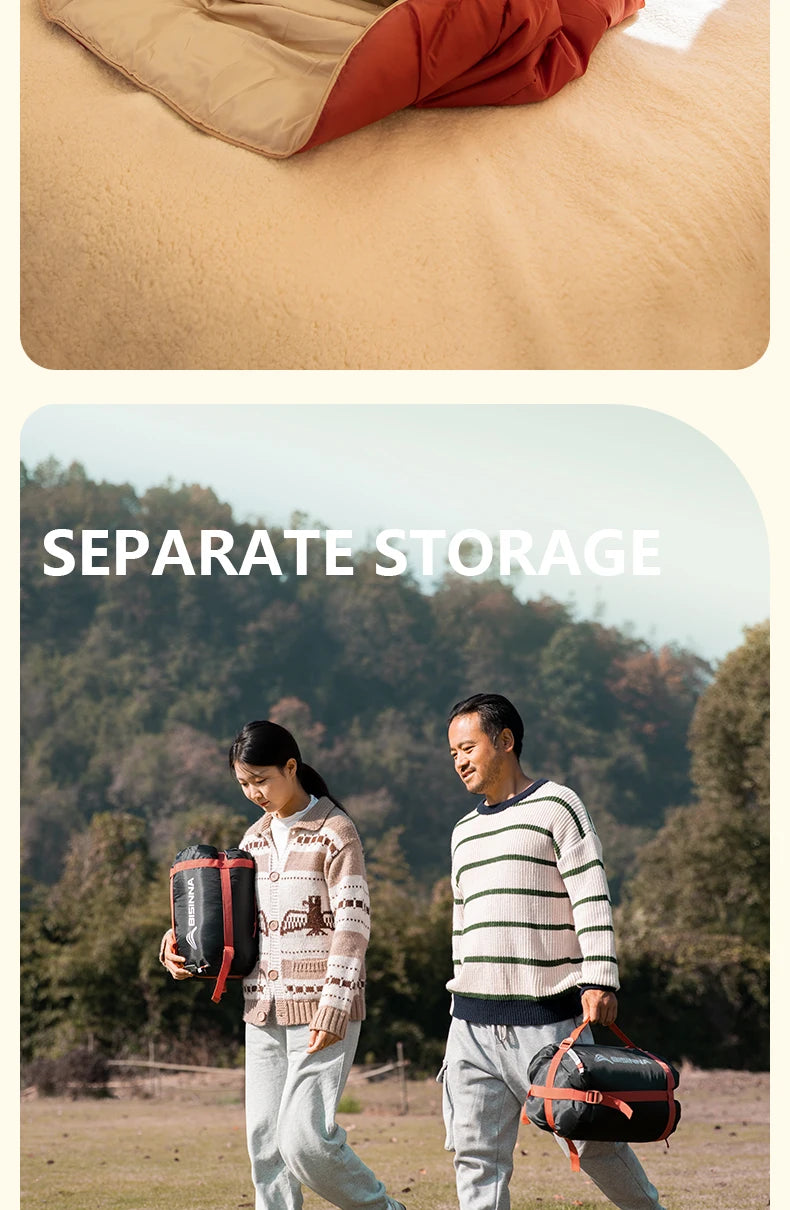 Hot Sale Large Camping Sleeping Bag Lightweight 3 Season Loose Widen Bag Long Size for Adult Rest Hiking Fishing Wholsale