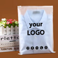 Enterprise custom frosted matte zipper bag product storage bag clothing swimsuit towel wig packaging bag with logo printing