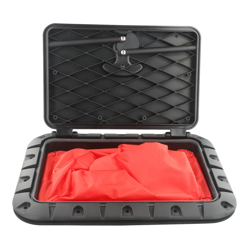 Marine Deck Square Hatch And Red Waterproof Bag For Boat Kayak Canoe Boat Parts Accessories Drifting Water Sports