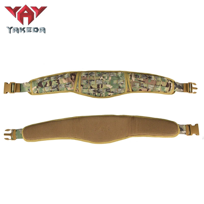 Yakeda Tactical Belt wilth Holster Magazine pouch Hunting Gadget Pouch Waist Bag Adjustable MOLLE Padded Patrol Duty Belt Combat